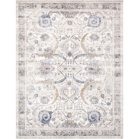 Pasargad Home 5 x 7 ft Amadeus Design Power Loom Area Rug Ivory PRC1021IB 5X7